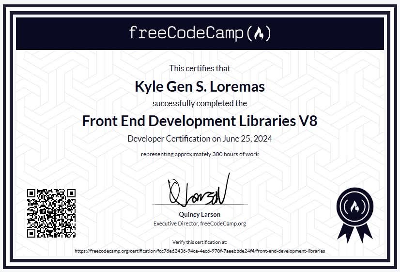 Front End Development Libraries V8